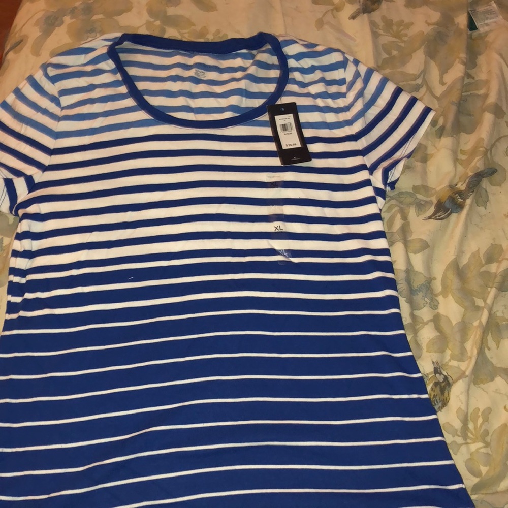 Blue white stripe Tommy Hilfiger shirt